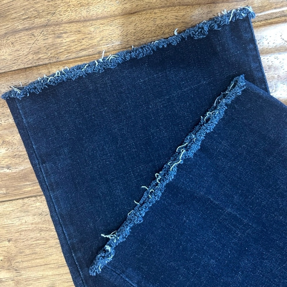 Women’s Vintage Raw Edge High Rise Wide Leg Jeans - Picture 3 of 6